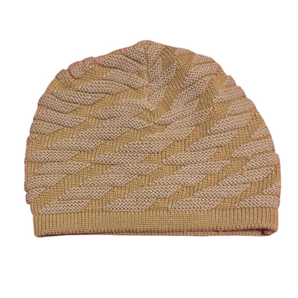 Earthbound‎ Trading Hat Beanie Toboggan Cable Knit Textured Unisex Boho Ski